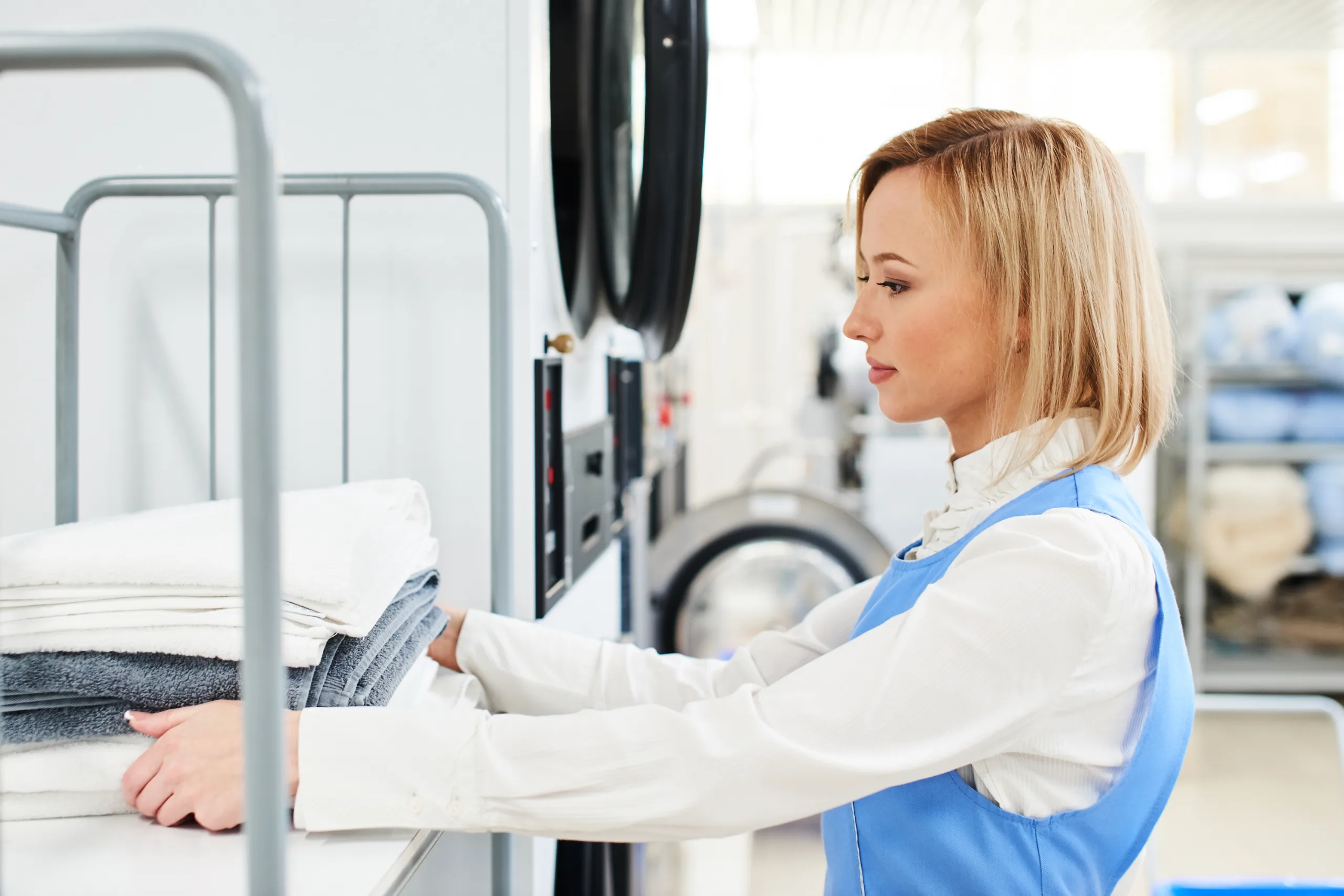 Commercial laundry and linen service operation