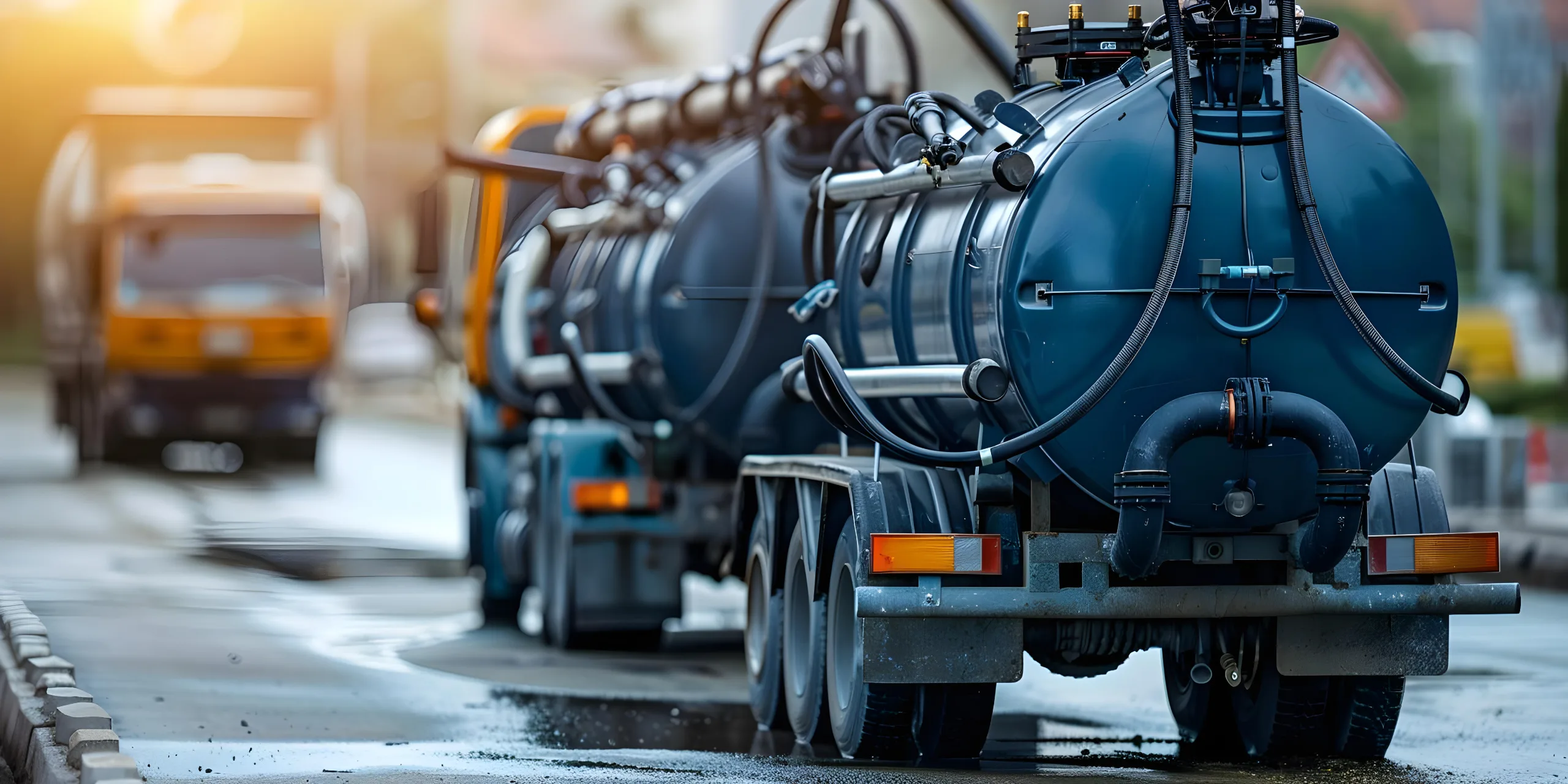 Septic pumping equipment servicing a wastewater system
